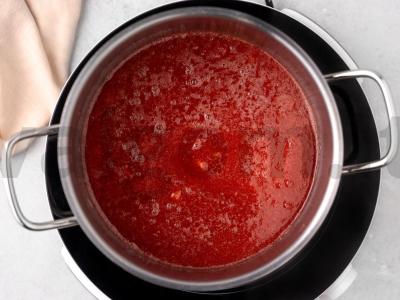 Šaldytų braškių džemas Žingsnis 2