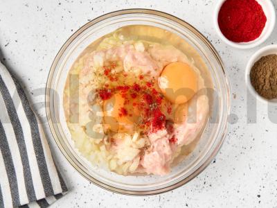 Sūrio-mėsos ritinys Žingsnis 3