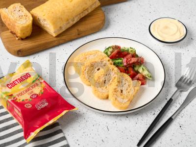 Sūrio-mėsos ritinys pagrindine nuotrauka