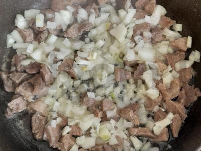 Meksikietiška mišrainė su kalakutiena pietums Žingsnis 3