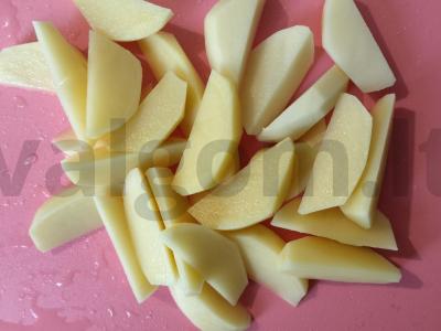 Kiaulienos azu su daržovėmis ir marinuotais agurkais Žingsnis 3