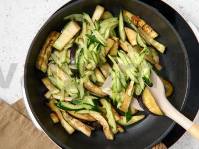 Baklažanai kinų stiliumi su kiauliena Žingsnis 4
