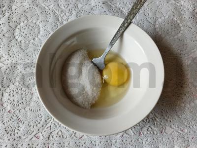 Varškės ir obuolių sausainiai „Šarlotė“ Žingsnis 2