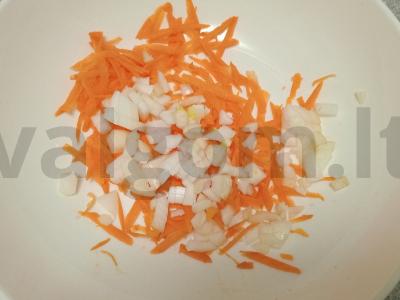 Garinti koldūnai su kiaulienos faršu ir morkomis Žingsnis 3