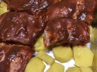 Kiaulienos šonkauliai pomidorų padaže Žingsnis 6