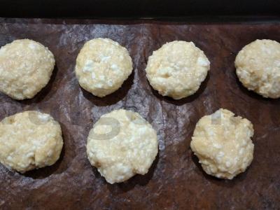 Švelnūs varškės-kokoso sausainiai Žingsnis 4