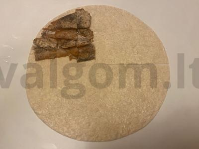 Užkandis su įdaru „Žiedlapiai“ Žingsnis 5