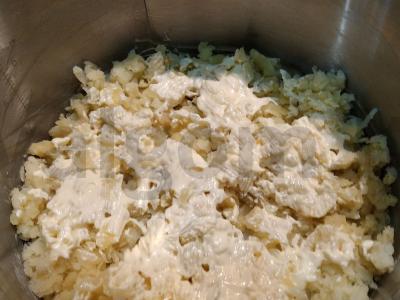 Skanius salotas su lašiša „Švelnumas“ Žingsnis 1