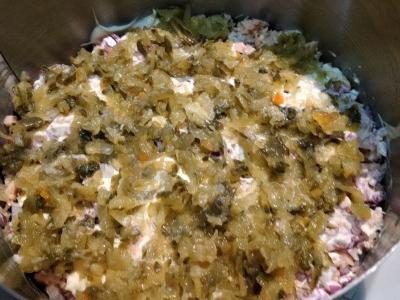 Skanius salotas su lašiša „Švelnumas“ Žingsnis 3