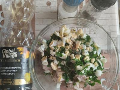 Du rūšių pupelės salate su cukinija ir kalakutiena Žingsnis 5