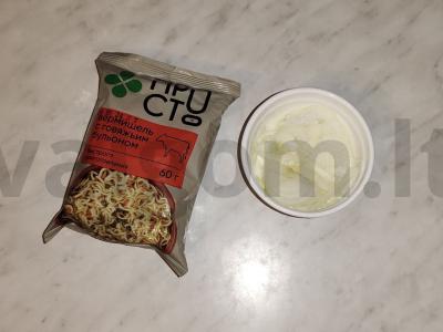 Paruošta makaronai su mėsa ir daržovėmis Žingsnis 2