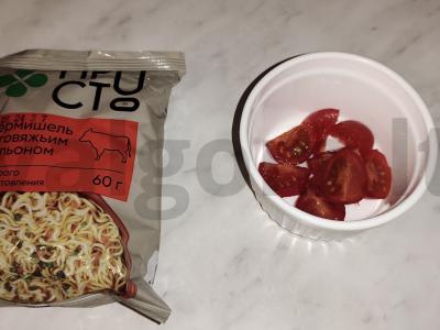 Paruošta makaronai su mėsa ir daržovėmis Žingsnis 5