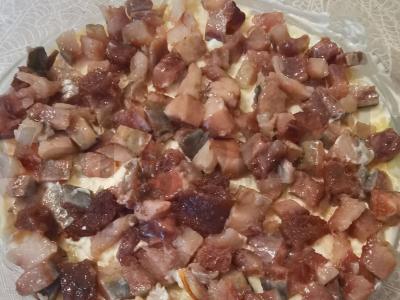 Silkė po kailiu su kiaušiniu Žingsnis 6