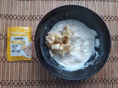 Vaniliniai blynai su bananais pusryčiams Žingsnis 2