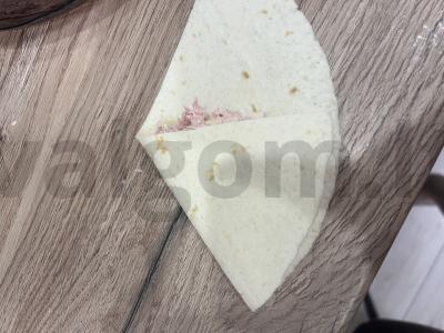 Tortilijos su dešra ir sūriu Žingsnis 4