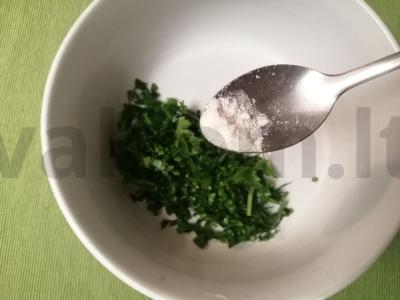 Užkandis „Žalioji pagalvė“ Žingsnis 3