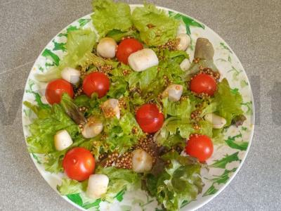 Salotas su jūros midijomis ir grūdėtos garstyčių padažu Žingsnis 6