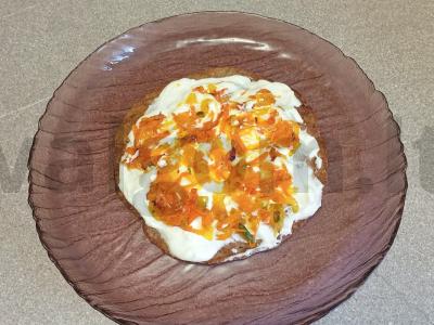 Vištienos kepenų tortas su grietinės kremu Žingsnis 12