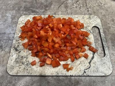 Skumbrė, įdaryta daržovėmis Žingsnis 6