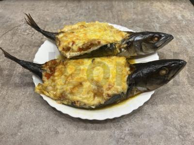 Skumbrė, įdaryta daržovėmis pagrindine nuotrauka