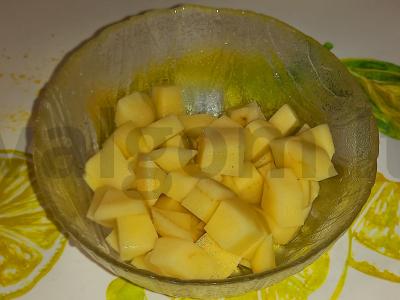 Pirmas patiekalas „Sriuba su polba ir grybais“ Žingsnis 3