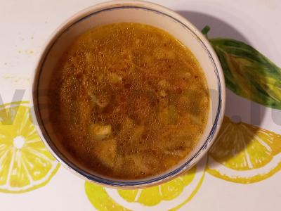 Pirmas patiekalas „Sriuba su polba ir grybais“ pagrindine nuotrauka