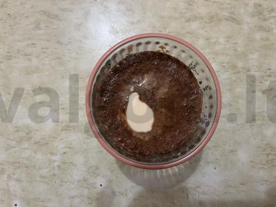 Kakavos smoothie su raugintu pienu Žingsnis 6