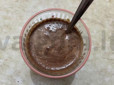 Kakavos smoothie su raugintu pienu Žingsnis 7