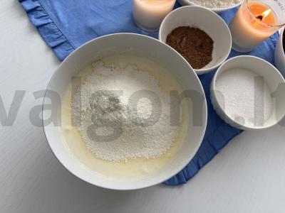 Tortas su vyšniomis „Vienuolyno trobelė“ Žingsnis 3