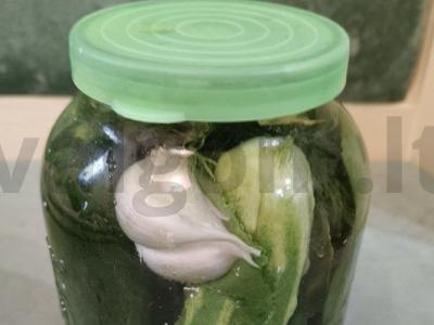 Marinuoti agurkai žiemai pagrindine nuotrauka