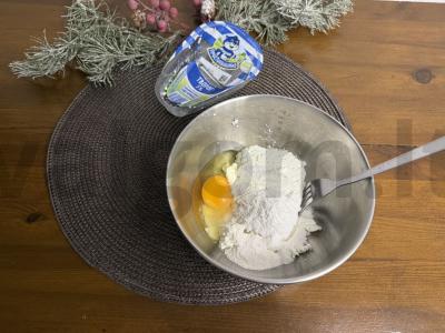 Varškės vafliai su vyšniomis Žingsnis 1