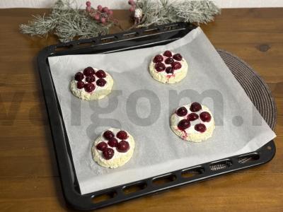 Varškės vafliai su vyšniomis Žingsnis 3