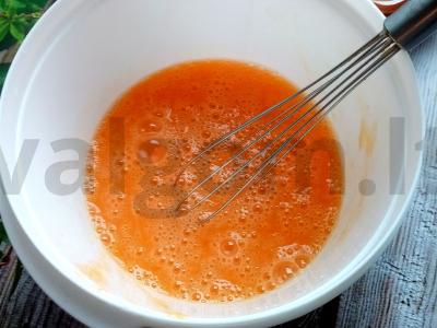 Švelniausi blynai su mėsos ir ryžių įdaru Žingsnis 1