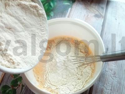 Švelniausi blynai su mėsos ir ryžių įdaru Žingsnis 3