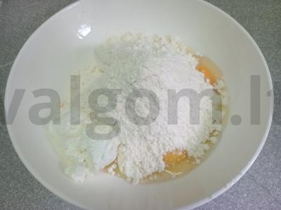 Varškėčiai su ryžių miltais ir karamele Žingsnis 3