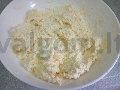 Varškėčiai su ryžių miltais ir karamele Žingsnis 4