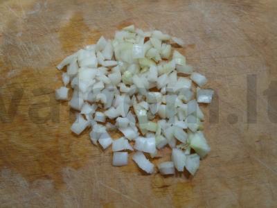 Jautienos padažas grietinėlės-tomato padaže „Prie bet kokio garnyro“ Žingsnis 1