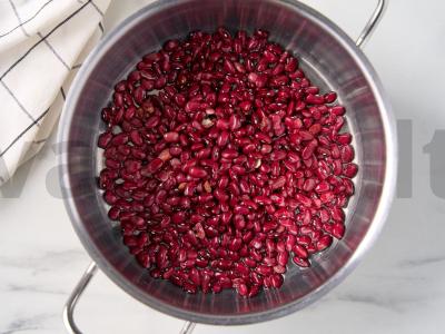 Vegetariškas pupelių sriuba Žingsnis 1