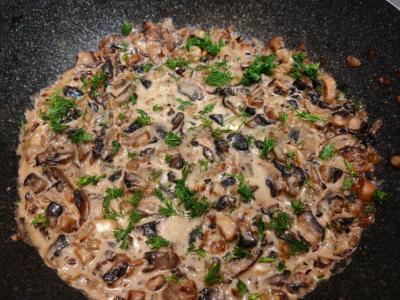 Grybai sūrio padaže Žingsnis 9