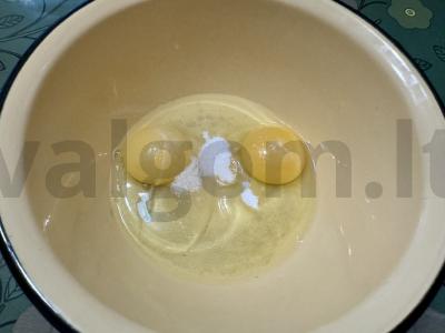 Blynai su pienu Žingsnis 1