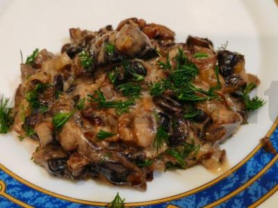 Grybai sūrio padaže Žingsnis 10