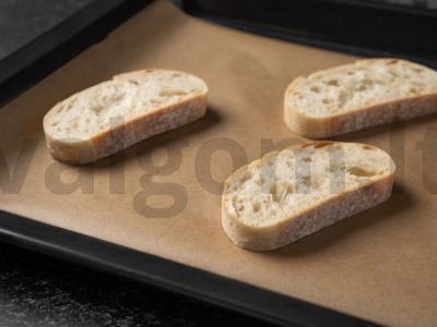 Brusketa su cukinijų ikra Žingsnis 1