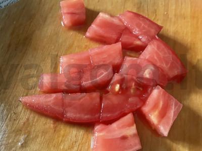 Vasaros salotos su kepta paprika Žingsnis 4