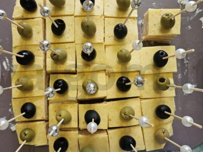 Šventinė užkandis su kumpiu ir sūriu Žingsnis 3