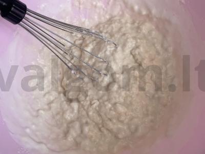 Širdelės blynai su aguonomis Žingsnis 2