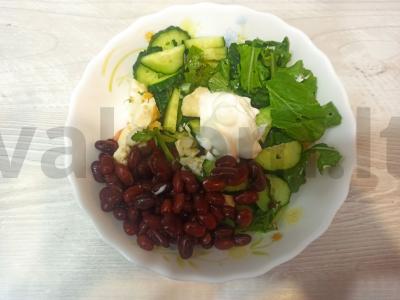 Salotas „Žvaigždynas“ su dešrainiu sūriu Žingsnis 3