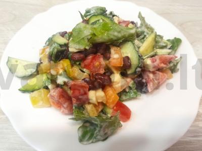 Salotas „Žvaigždynas“ su dešrainiu sūriu pagrindine nuotrauka