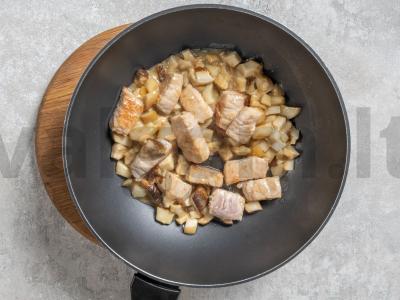 Keptinė su grybais Žingsnis 3