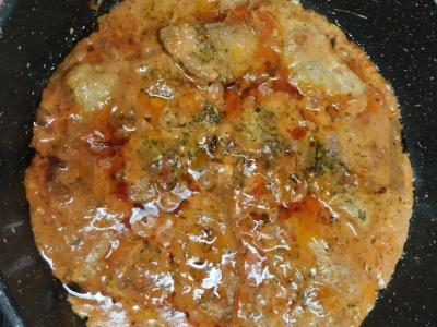 Indėnų mėsa pomidorų-grietinėlės padaže Žingsnis 6