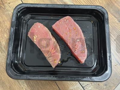 Šiltas salotas su tunu, avokadu ir rukola Žingsnis 1